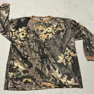 **Vintage ACE Sportswear Mossy Oak Break Up Camouflage Long Sleeve Shirt - **